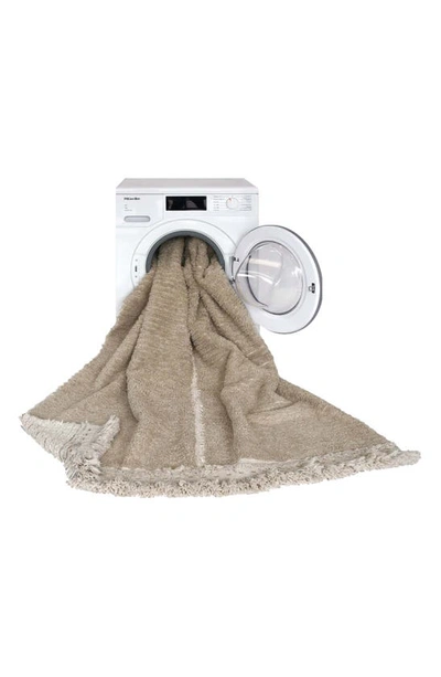 Lorena Canals Reversible Washable Rug Duetto Sage In Olive Natural / Sage