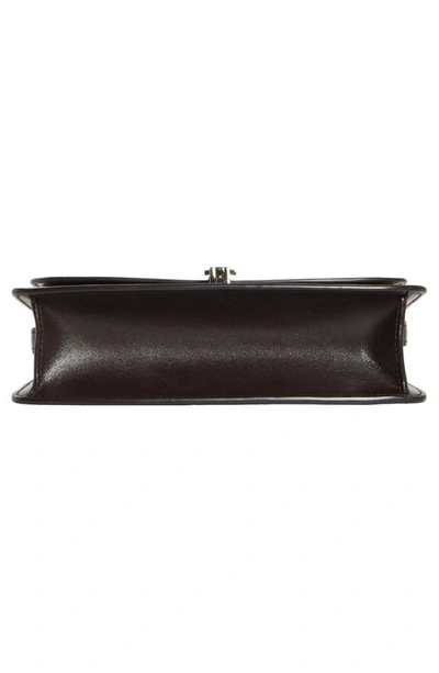 Shop The Row Sofia East/west Leather Crossbody Bag In Dark Brown