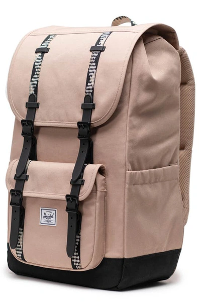 Shop Herschel Supply Co Little America Backpack In Light Taupe/ Black