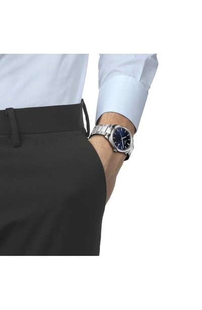 Tissot Pr 100 Watch, 40mm In Silver/ Blue