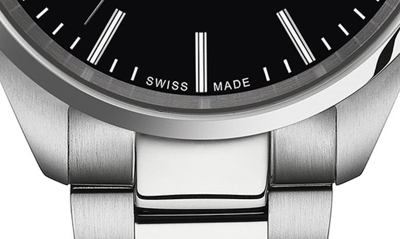 Tissot Pr 100 Quartz Black Dial Stainless Steel Men's Watch T150.410.11.051.00 In Black