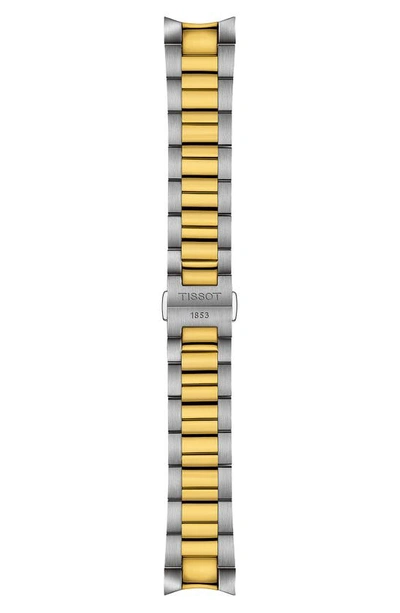 Tissot Men's Swiss Pr 100 Two-tone Stainless Steel Bracelet Watch 40mm In Blue