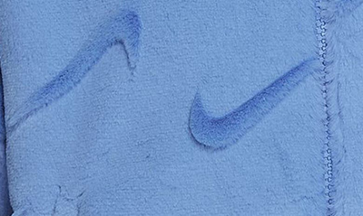 Shop Nike Kids' Sportswear Swoosh Faux Fur Jacket In Polar