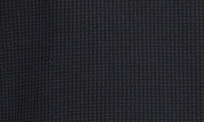 Shop Nike Heavyweight Waffle Knit Top In Black/ Black/ White