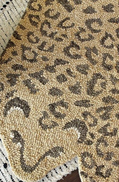 Crane Baby Leopard Accent Rug In Brown