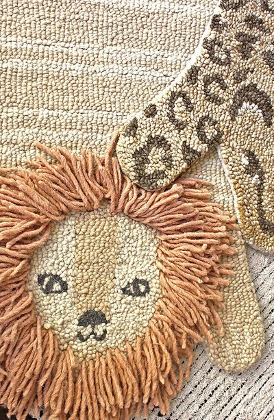 Crane Baby Leopard Accent Rug In Brown