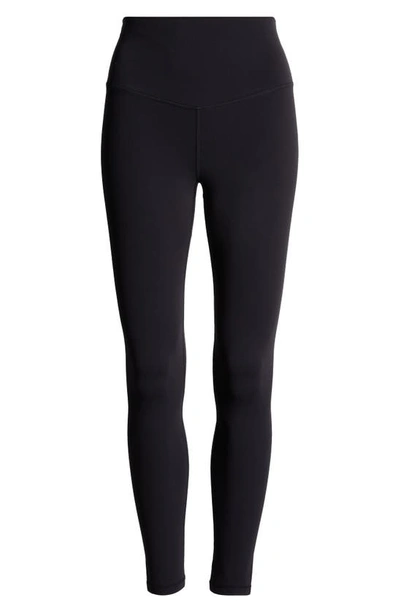 Shop Zella Studio Luxe High Waist 7/8 Leggings In Black