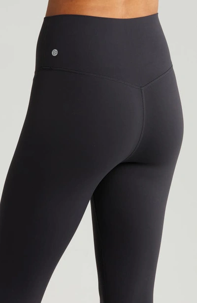Zella Studio Luxe High Waist Leggings In Black