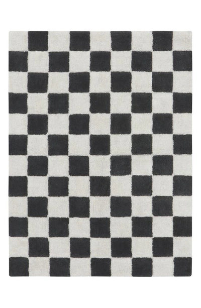 Lorena Canals Washable Rug Kitchen Tiles Dark Grey In Grey