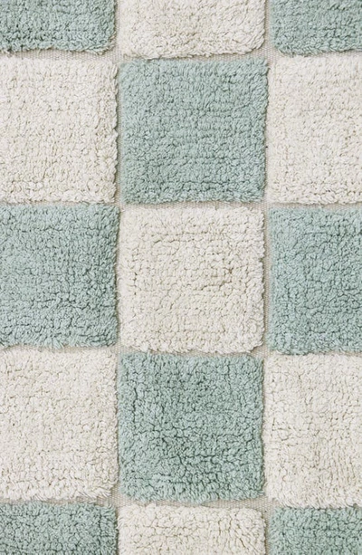 Shop Lorena Canals Tiles Washable Cotton Blend Rug In Blue Sage