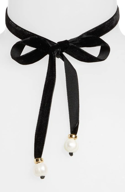 Shop Eliou Sigrid Bow Necklace In Black