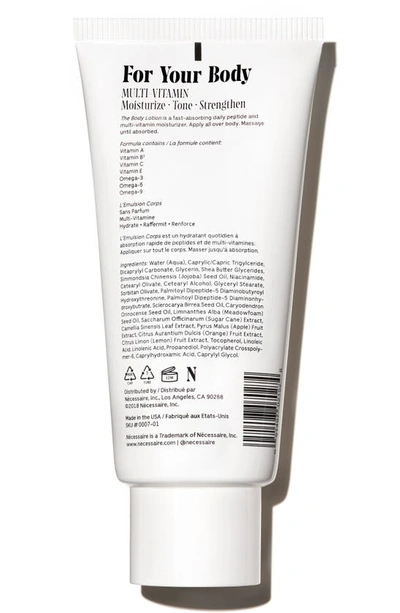 Shop Necessaire The Body Lotion, 2.4 oz In Fragrance Free