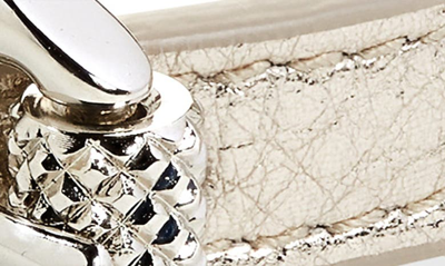 Shop Givenchy Voyou Leather Bracelet In Dusty Gold
