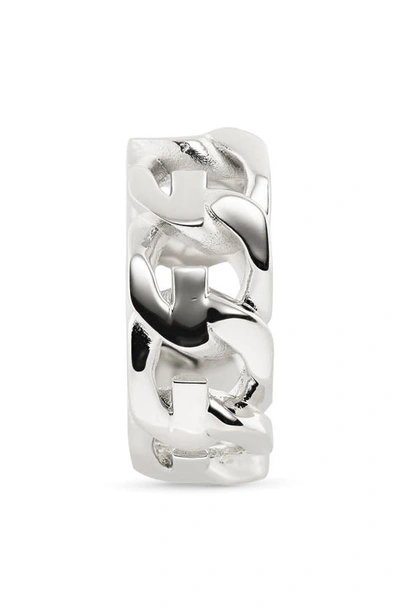 Givenchy Gold G Chain Ring In Silvery