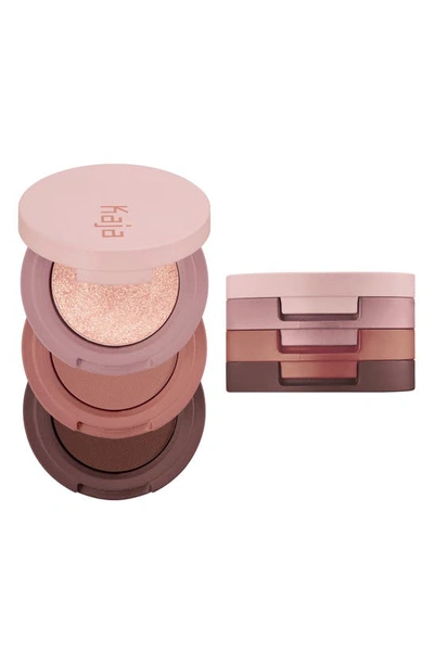 Shop Kaja Eye Bento Eyeshadow Trio In Chocolate Dahlia