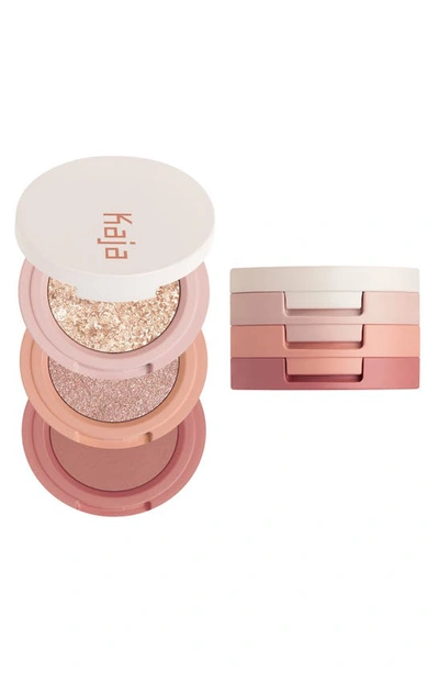 Shop Kaja Eye Bento Eyeshadow Trio In Peach Madeline