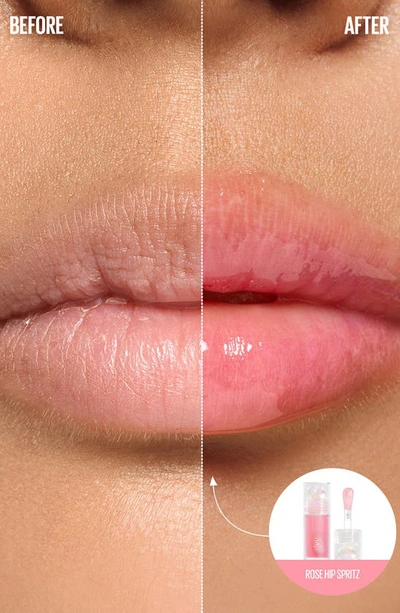 Kaja Juicy Glass Lip Oil In Rose Hip Spritz