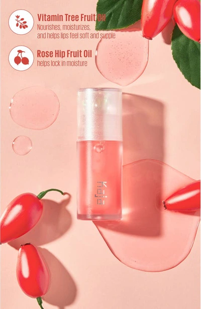 Kaja Juicy Glass Lip Oil In Rose Hip Spritz