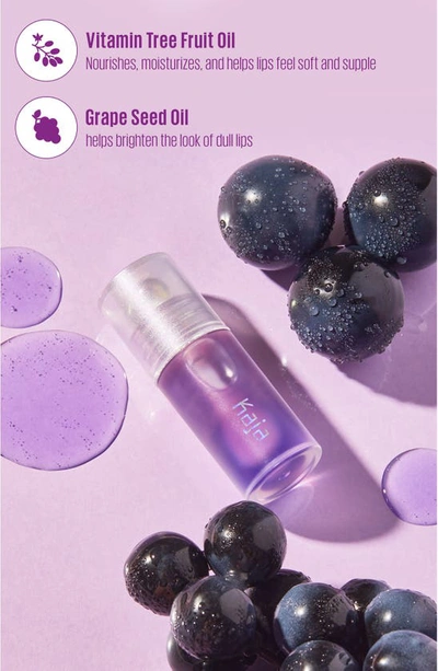 Shop Kaja Juicy Glass Lip Oil In Grape Glowtini