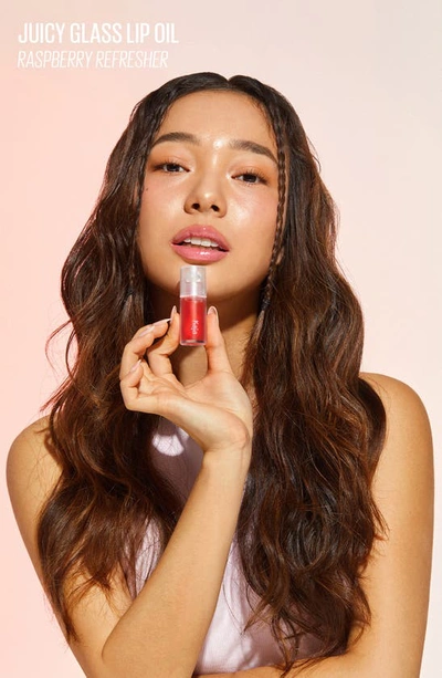 Shop Kaja Juicy Glass Lip Oil In Raspberry Refresher