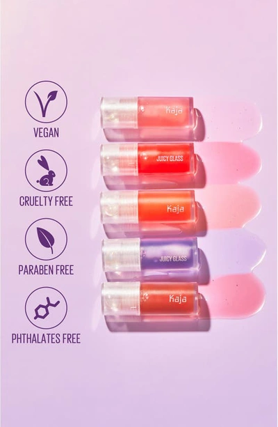 Shop Kaja Juicy Glass Lip Oil In Rose Hip Spritz