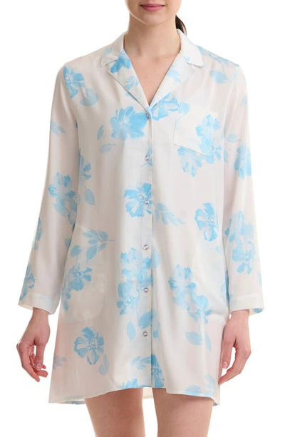 Shop Splendid Long Sleeve Boyfriend Sleep Shirt In Fall Floral