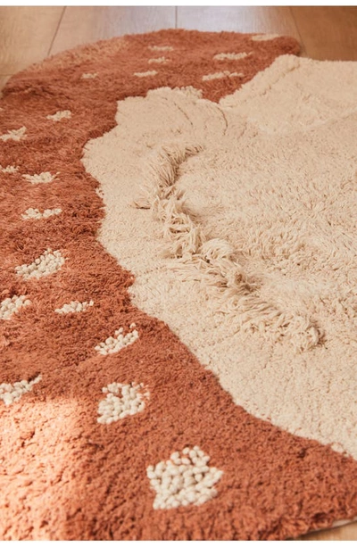 Lorena Canals Washable Rug Boletus In Natural Olive Pearl Blue Ash