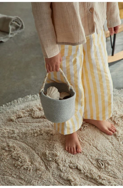 Lorena Canals Washable Play Rug Island In Natural Blue Sage Rose Vintage