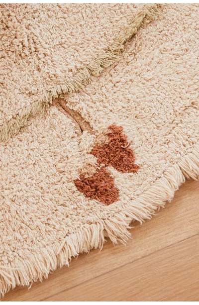 Shop Lorena Canals Chanterelle Washable Area Rug In Olive Natural Honey