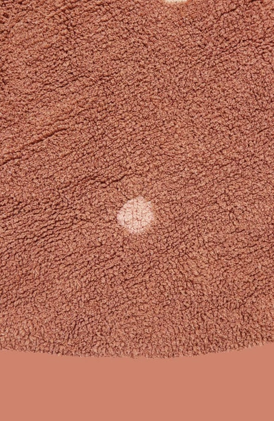 Lorena Canals Washable Rug Round Dot Rug In Chestnut Rose