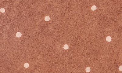 Lorena Canals Washable Rug Round Dot Rug In Chestnut Rose