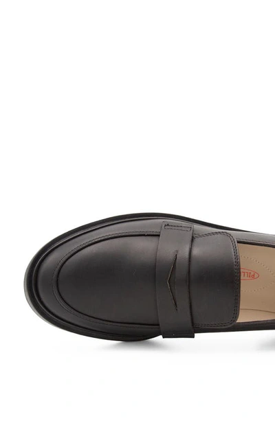 Shop Amalfi By Rangoni Calabrone Penny Loafer In Black Piuma Lux