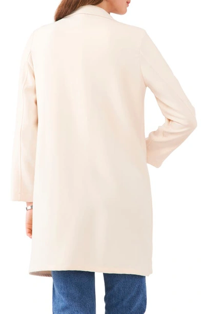 Shop Vince Camuto Two-button Longline Jacket In Soft Cream