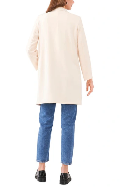 Shop Vince Camuto Two-button Longline Jacket In Soft Cream