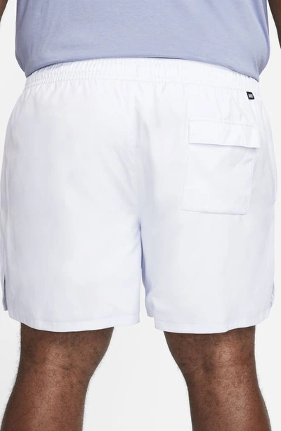 Shop Nike Woven Lined Flow Shorts In Football Grey/ White