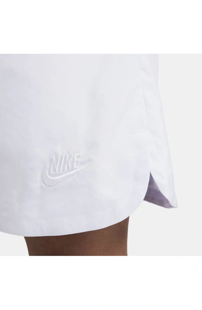 Shop Nike Woven Lined Flow Shorts In Football Grey/ White