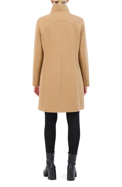 Shop Cole Haan Signature Soft Twill Coat In Beige