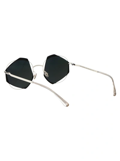 Shop Mykita Sunglasses In 424 Antiquewhite Black