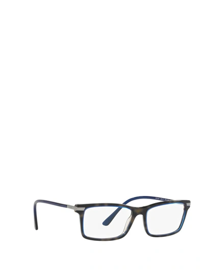 Shop Prada Eyewear Eyeglasses In Denim Tortoise
