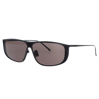 Saint Laurent Eyewear Sl605 Luna Rectangular Frame Sunglasses In Black