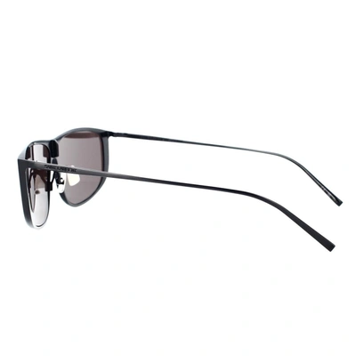 Saint Laurent Eyewear Sl605 Luna Rectangular Frame Sunglasses In Black