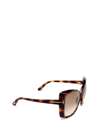 Shop Tom Ford Eyewear Sunglasses In Blonde Havana