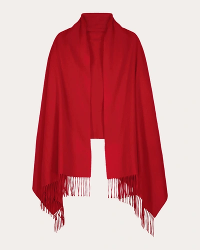 Shop Sofia Cashmere Women's Elegante Cashmere Wrap In Red