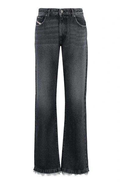 Shop Diesel 1999 D-reggy 5-pocket Straight-leg Jeans In Grey