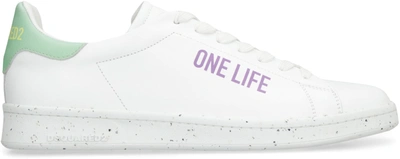 Shop Dsquared2 Leather Low-top Sneakers In White