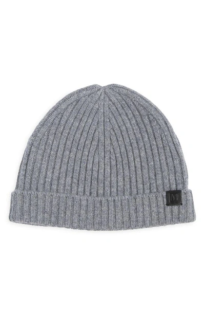 Bruno Magli Cashmere Cuff Beanie In Grey