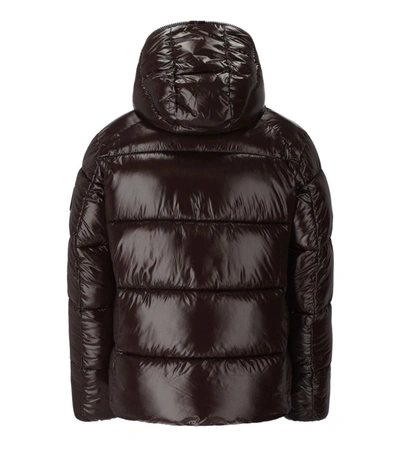 Shop Save The Duck Edgard Brown Hooded Padded Jacket