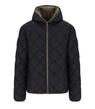 Shop Save The Duck Lamium Beige Reversible Hooded Jacket