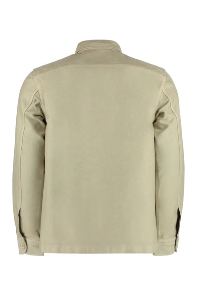 Shop Tom Ford Cotton Overshirt In Beige
