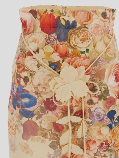 Shop Zimmermann Floral Pencil Midi Skirt